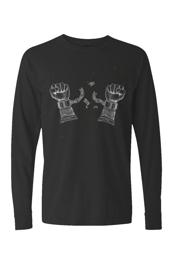 breakout black Pigment Dyed Heavyweight Long Sleev